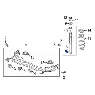 Honda OE - Suspension Shock Absorber Mount Insulator