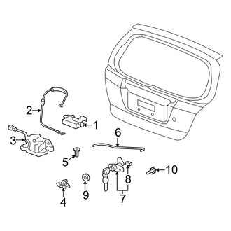 Honda OE - Lift Gate - Lock & Hardware