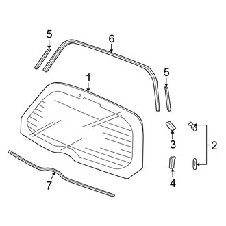 Honda OE - Lift Gate - Glass