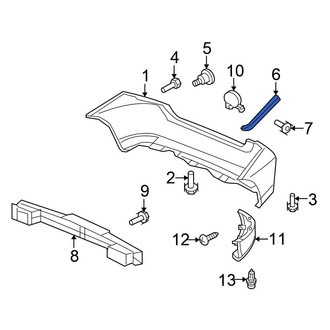 Honda OE - Rear Right Bumper Cover Bracket