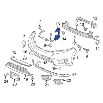 Honda OE - Front Right Radiator Support Baffle