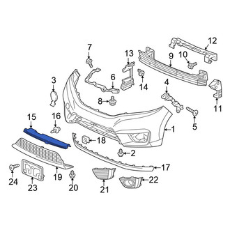 Honda OE - Front Center Radiator Support Baffle