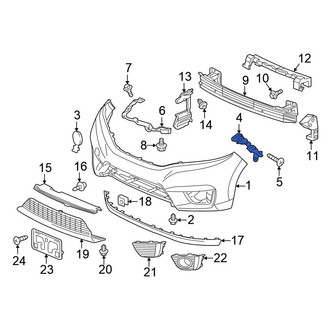 Honda OE - Left Bumper Cover Bracket
