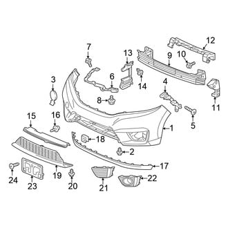 Honda OE - Front Bumper & Grille - Bumper & Components