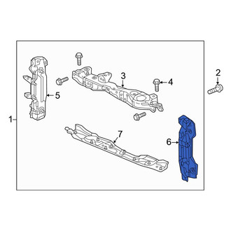 Honda OE - Front Left Radiator Support Side Panel