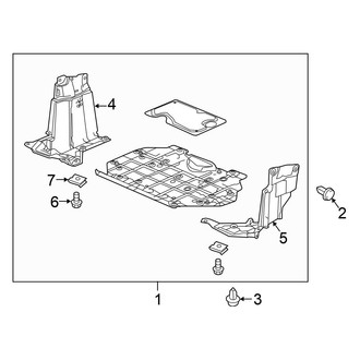 Honda OE - Radiator Support - Splash Shields