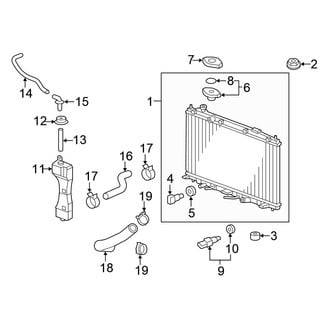 Honda OE - Cooling - Radiator & Components