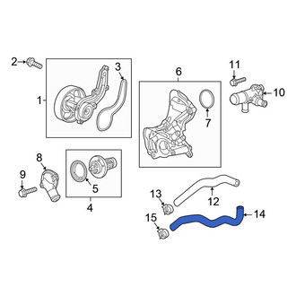 Honda OE - Engine Coolant Bypass Hose