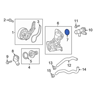 Honda OE - Engine Coolant Thermostat Housing Seal