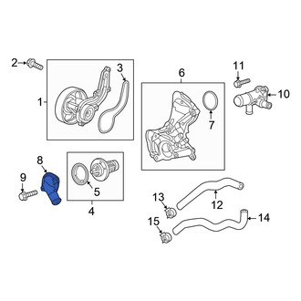 Honda OE - Engine Coolant Outlet Flange