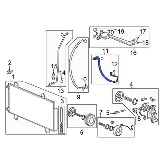Honda OE - A/C Refrigerant Discharge Hose