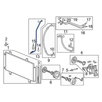 Honda OE - A/C Refrigerant Discharge Hose