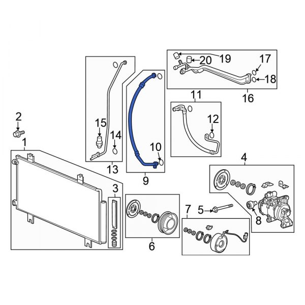 A/C Refrigerant Suction Hose