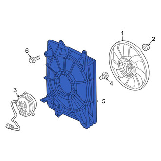 Honda OE - Front A/C Condenser Fan Shroud