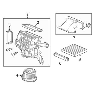 Honda OE - Air Conditioner & Heater - Blower Motor & Fan (EX / EX-L / LX)
