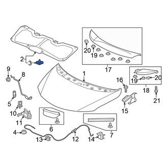 Honda OE - Hood Insulation Pad Clip