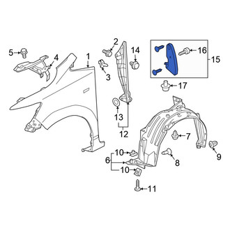 Honda OE - Front Left Fender Gusset
