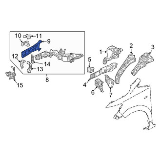 Honda OE - Front Right Frame Side Member Reinforcement