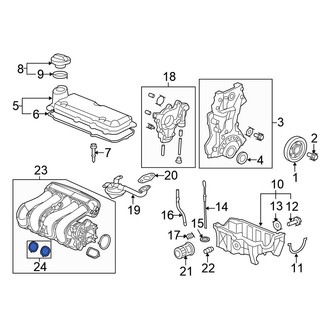 Honda OE - Engine Intake Manifold Gasket