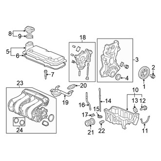 Honda OE - Engine / Transaxle - Engine Parts