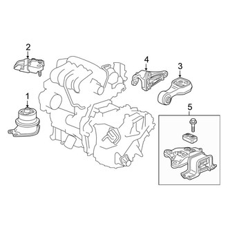 Honda OE - Engine / Transaxle - Engine & Transmission Mounting (LX / Sport Automatic CVT Tr)