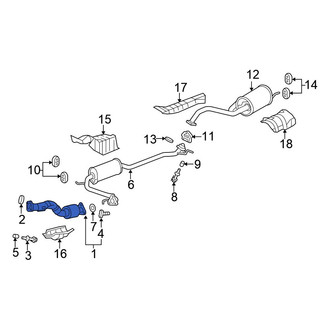 Honda OE - Rear Catalytic Converter