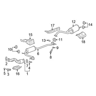 Honda OE - Exhaust System - Exhaust Components