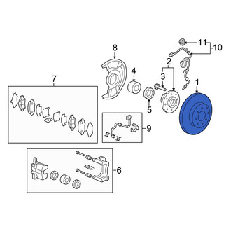 Honda OE - Front Disc Brake Rotor
