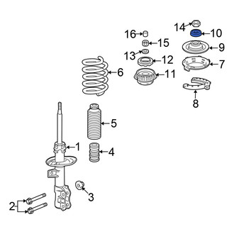 Honda OE - Front Suspension Strut Bearing