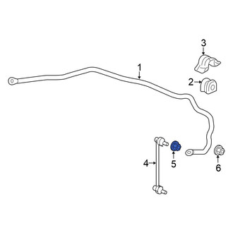 Honda OE - Front Suspension Stabilizer Bar Link Nut