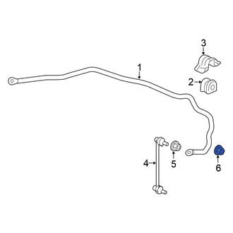 Honda OE - Front Suspension Stabilizer Bar Link Nut