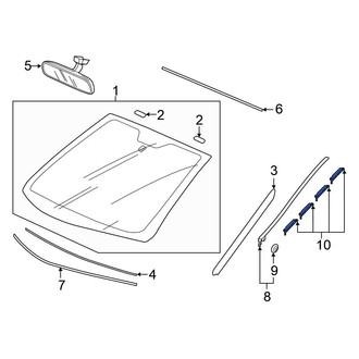 Honda OE - Upper Windshield Molding Clip