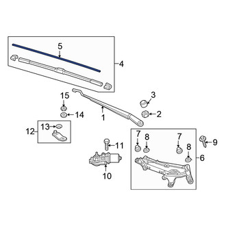Honda OE - Front Left Wiper Blade Refill