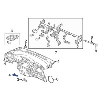 Honda OE - Door Window Switch Bezel Screw