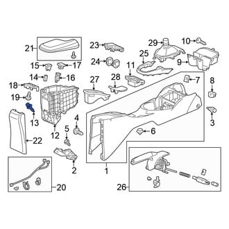Honda OE - Console Tray Bolt