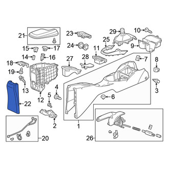 Honda OE - Rear Console Trim Panel