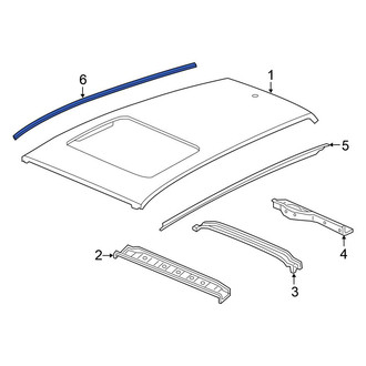 Honda OE - Left Roof Panel Reveal Molding