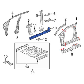Honda OE - Right Rocker Panel Reinforcement
