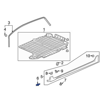 Honda OE - Front Rocker Panel Molding Clip