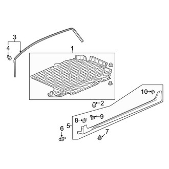 Honda OE - Pillars, Rocker & Floor - Exterior Trim
