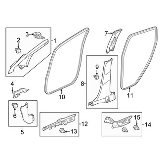 Honda OE - Pillars, Rocker & Floor - Interior Trim