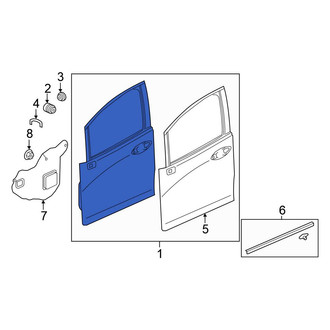 Honda OE - Rear Left Door Shell