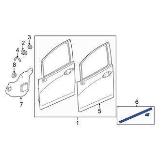 Honda OE - Front Door Shell Seal