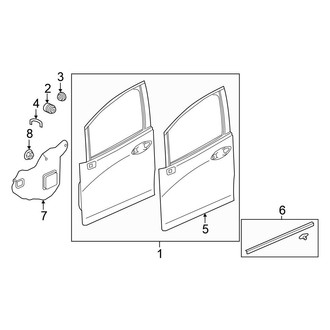 Honda OE - Front Door - Door & Components