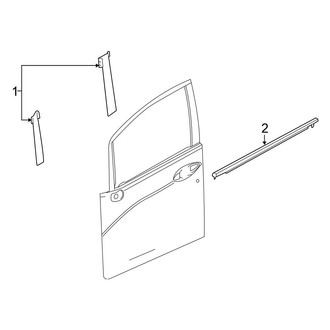 Honda OE - Front Door - Exterior Trim