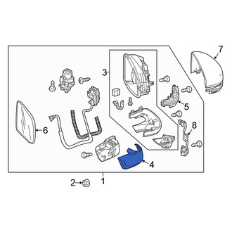 Honda OE - Front Right Door Mirror Trim Ring
