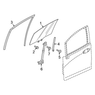 Honda OE - Front Door - Glass & Hardware