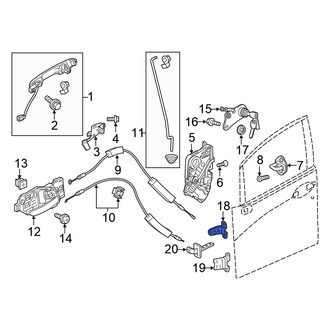Honda OE - Front Left Upper Door Hinge
