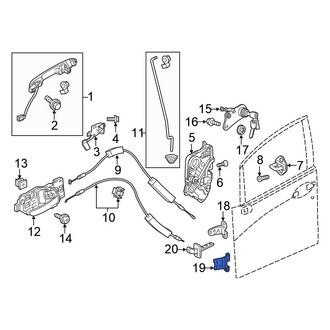 Honda OE - Front Left Lower Door Hinge