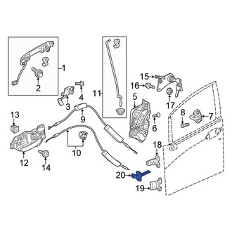 Honda OE - Front Left Door Check